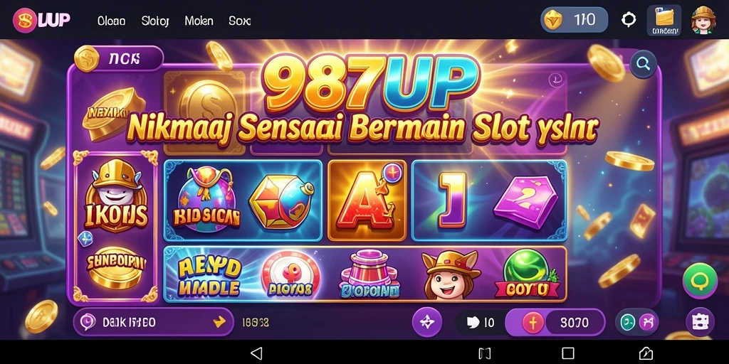 Tampilan gameplay Slot yang menarik dan penuh warna di 987UP.