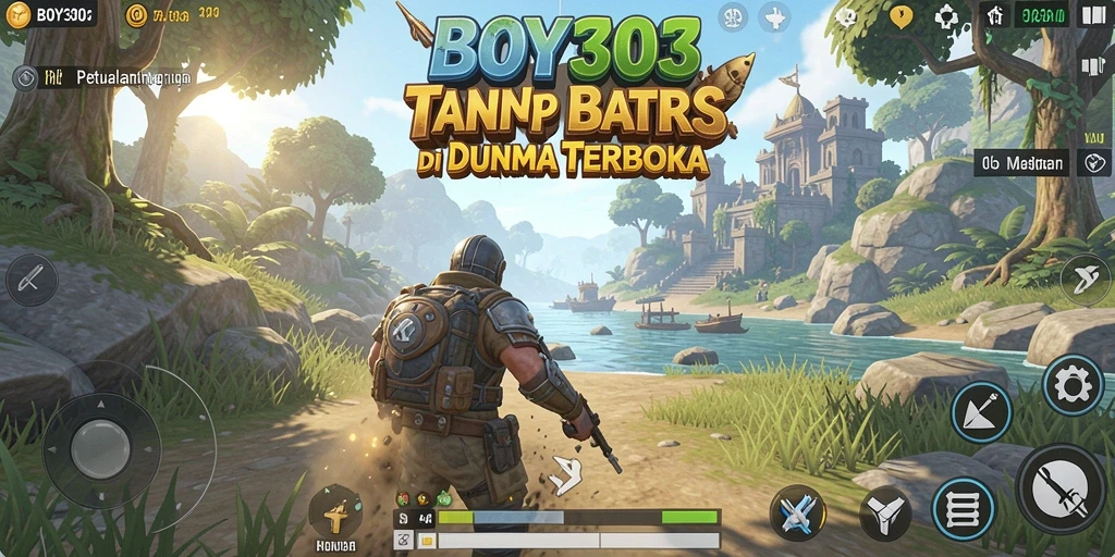 Tampilan gameplay BOY303 menampilkan petualangan di dunia terbuka yang menakjubkan.