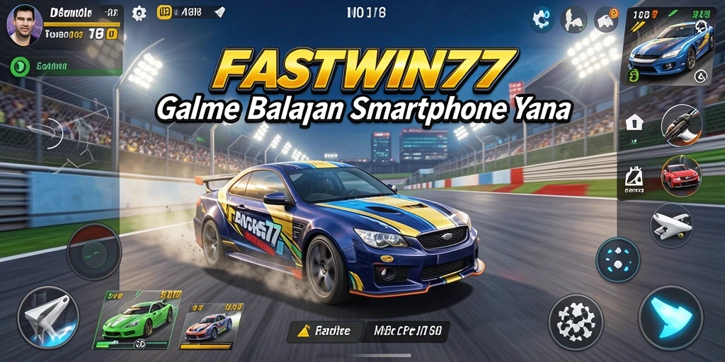 Screenshot FASTWIN77 menampilkan aksi balapan mendebarkan di lintasan yang indah.