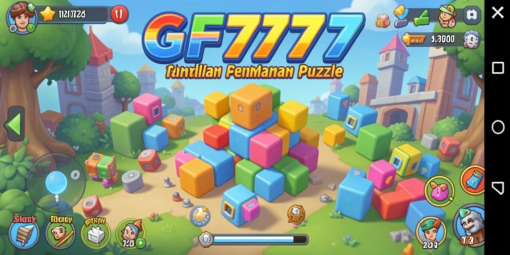 Tampilan gameplay seru di GF777 dengan tantangan Puzzle menarik.