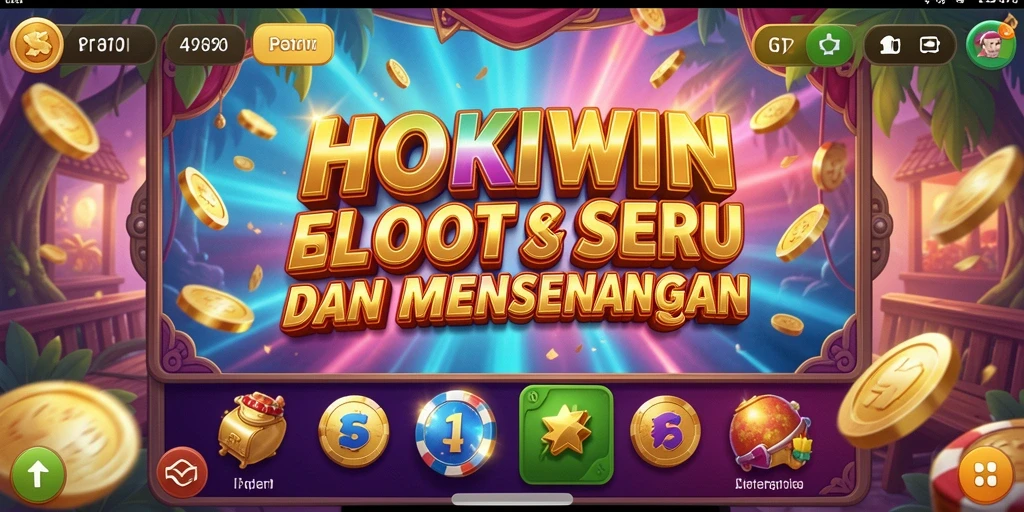 Screenshot gameplay HOKIWIN menampilkan momen seru permainan slot.