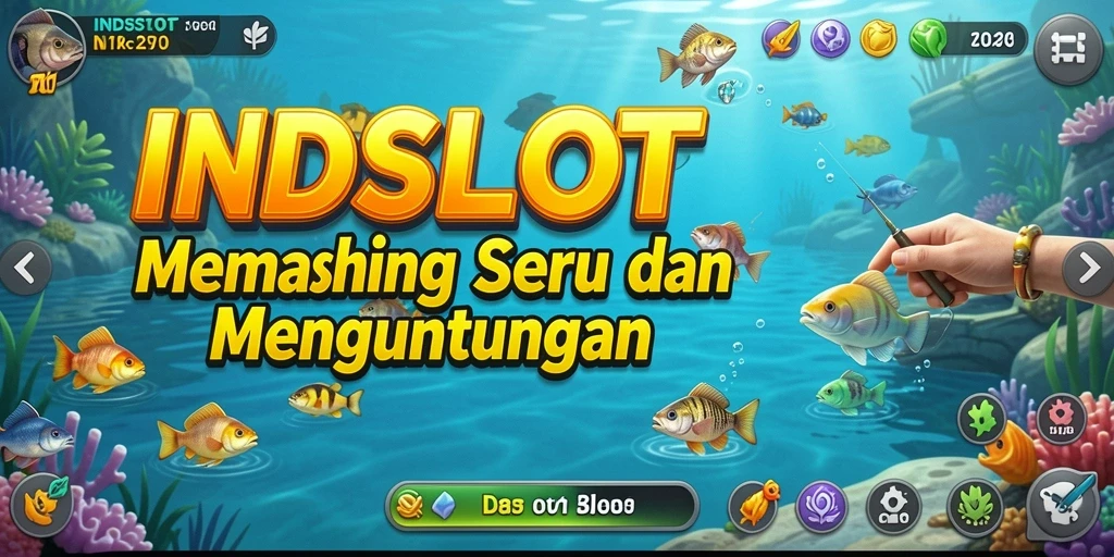 Tampilan gameplay INDSLOT yang memukau saat menangkap ikan.