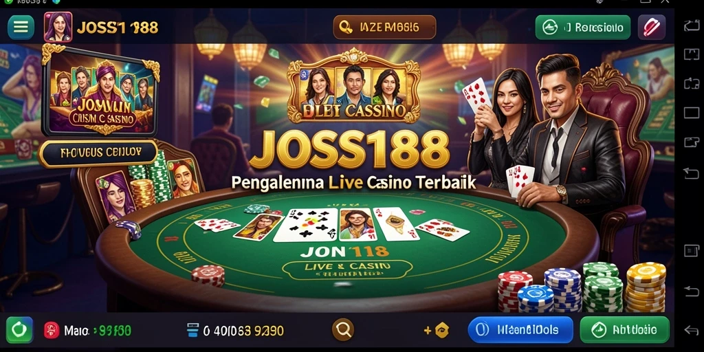 Tampilan gameplay Live Casino yang menarik dalam JOSS188.