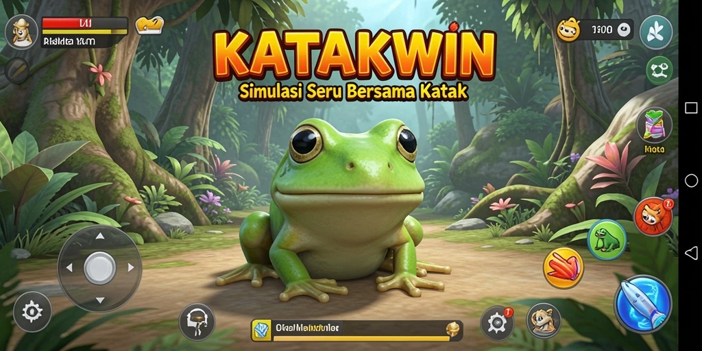 Gameplay simulasi mengelola katak yang menarik dan interaktif.