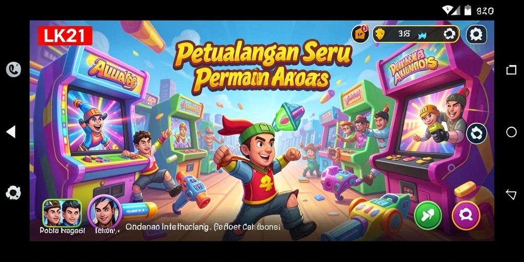 Screenshot gameplay LK21 menampilkan aksi seru dan tantangan arcade.
