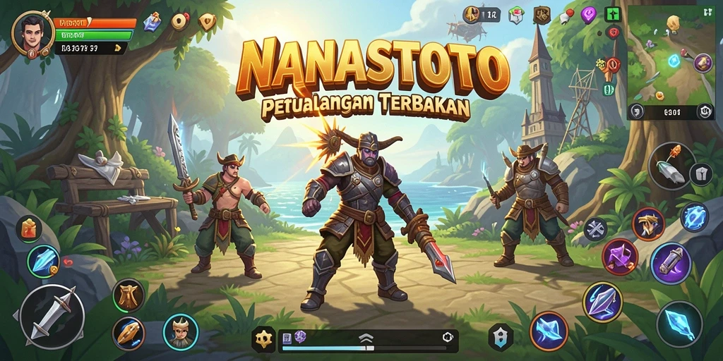 Gameplay seru di dunia terbuka NANASTOTO penuh dengan petualangan.