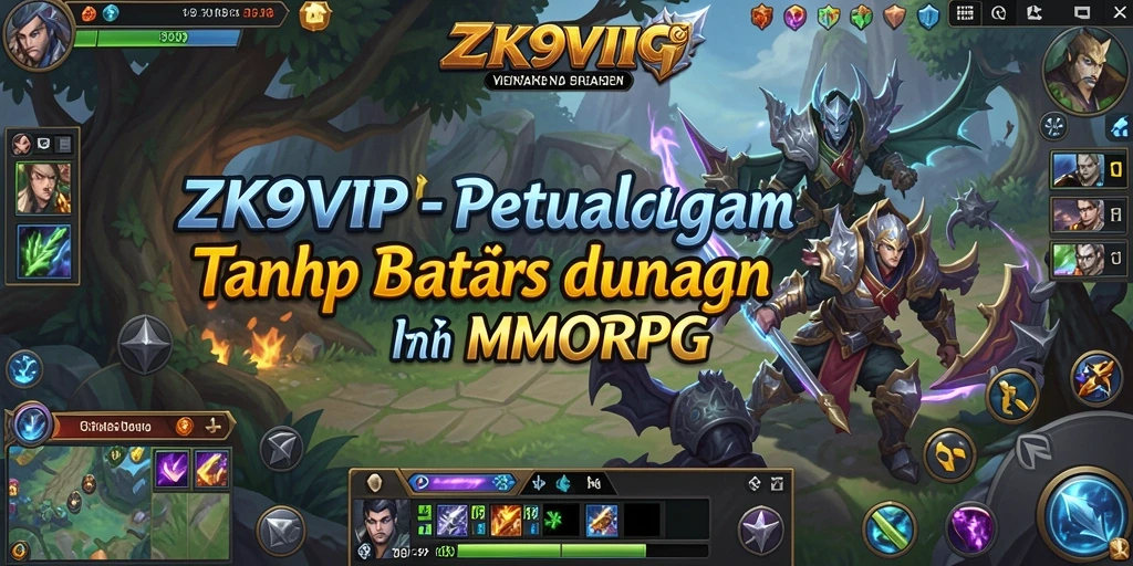 Tampilan gameplay ZK9VIP yang mendebarkan dalam dunia MMORPG.